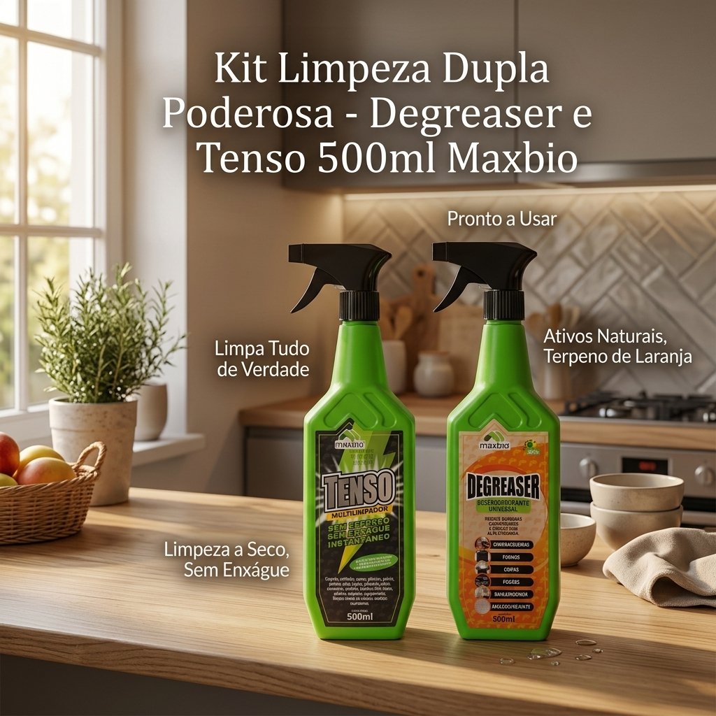 Kit Limpeza Dupla Poderosa - Degreaser e Tenso 500ml Maxbio - Imagem 8