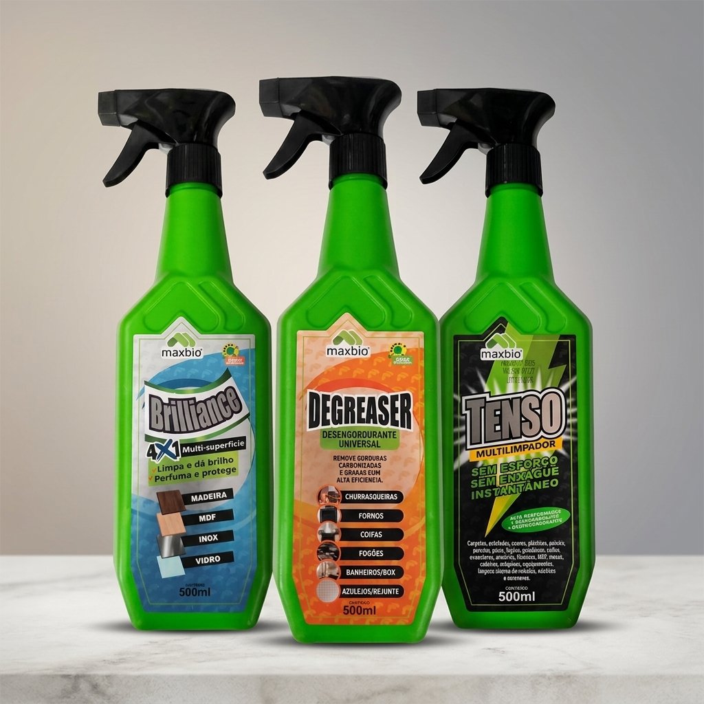 Kit Limpeza Trio Pesado - Degreaser Tenso Brilliance Maxbio - Imagem 10