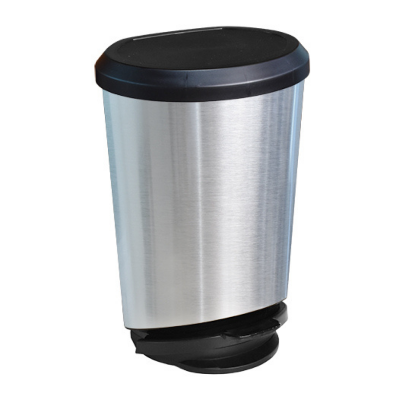 Lixeira com Pedal 10L Label Inox Arqplast