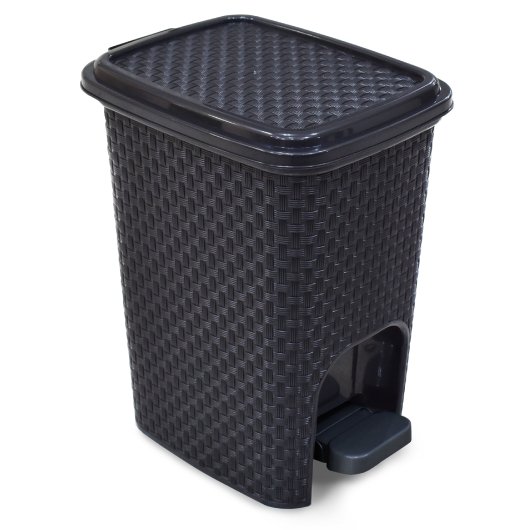 Lixeira Rattan c/ Pedal 7L Arqplast